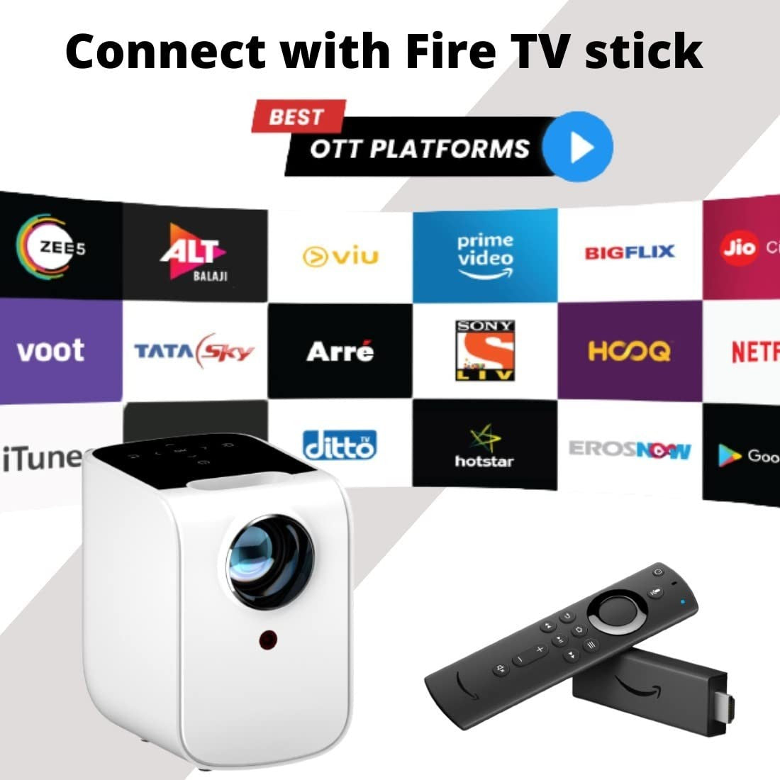 Miracle Digital Star-HD Pro Projector | Full HD 150 Inch Large Screen Projection | Multi Interface Connection