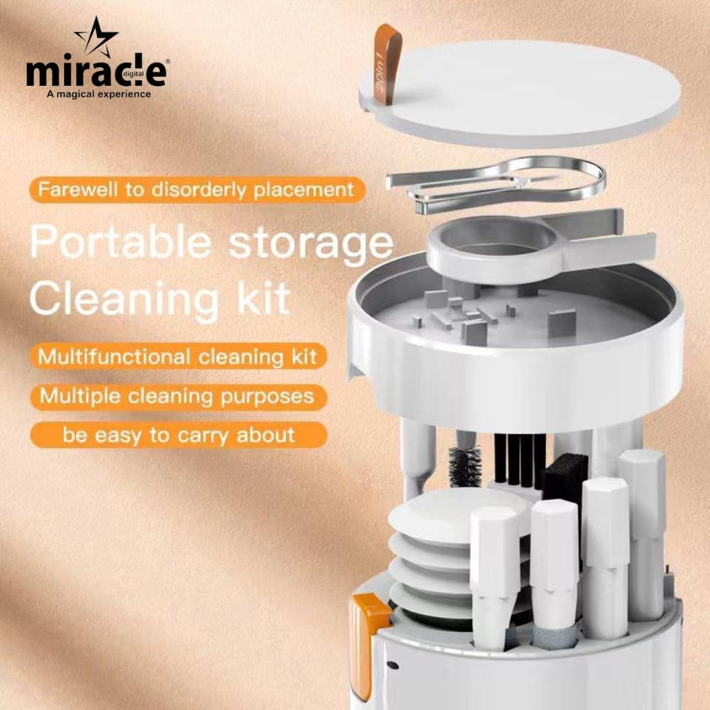 Miracle Digital 20 in 1 Electronics Cleaner Kit | Multipurpose Cleaner Kit | Electronic Gadget Cleaning Tool