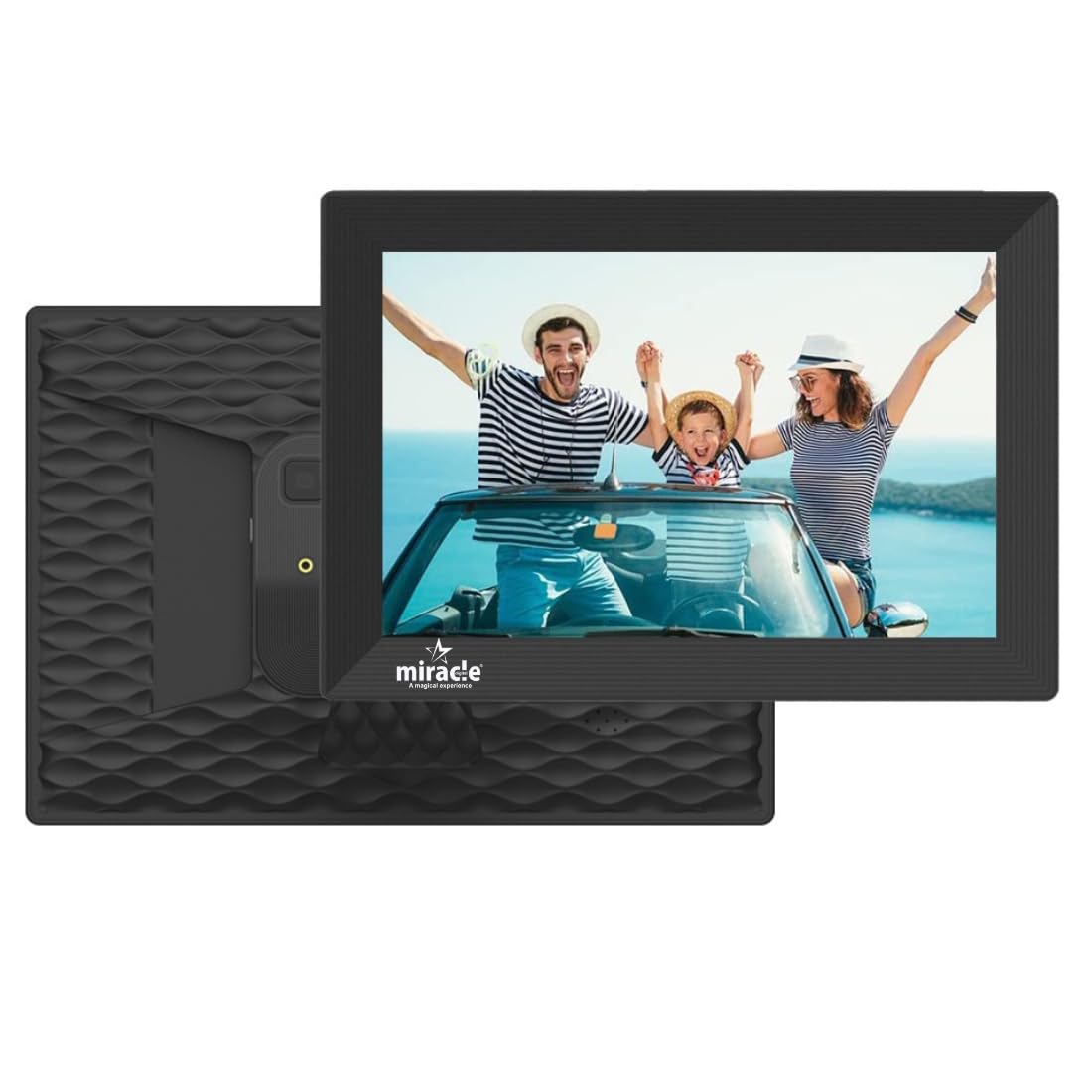 Miracle Digital 10.1" Wi-Fi Cloud Photo Frame with 32GB memory, Android 8, 2GB RAM. Share photos & videos via Frameo app.