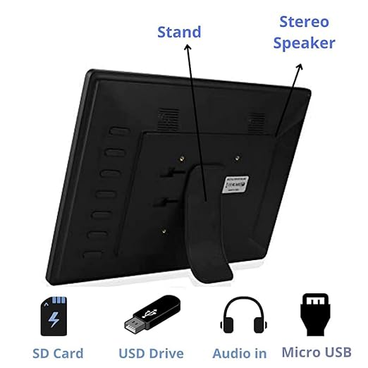 Miracle Digital 15.4" HDMI Photo Frame, Mirror Glass Finish, 8GB memory, 2GB RAM, USB/SD support, remote, photo slideshow, video & audio support.