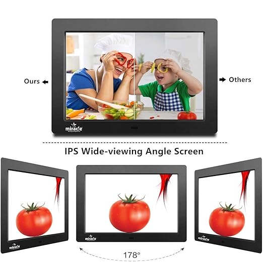 Miracle Digital 10" inch IPS Digital Photo Frame Hi-Def Screen Built in 8GB Memory 2GB RAM
