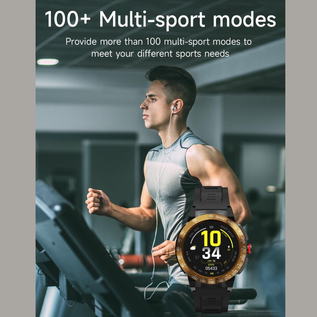 Miracle Digital Alpha Pro Smart Watch, 1.46" HD Display, Black Finish, Bluetooth Calling, AI Assist, IP68, Heart Rate Monitor, Long Battery.