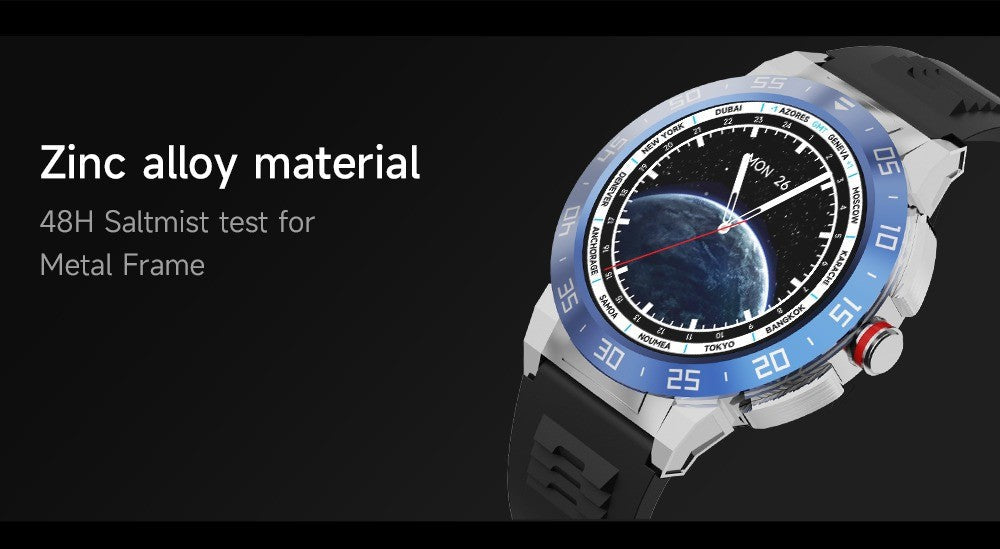 Miracle Digital Alpha Pro Smart Watch, 1.46" HD Display, Silicone BeltFinish, Bluetooth Calling, AI Assist, IP68, Heart Rate Monitor, Long Battery.