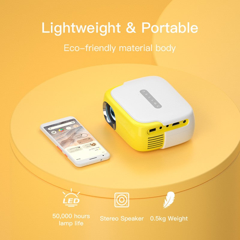 Miracle Digital Star HD Projector | Full HD 100 inch Projection Ratio | Multi Interface Connection | Light Weight, Portable & Small
