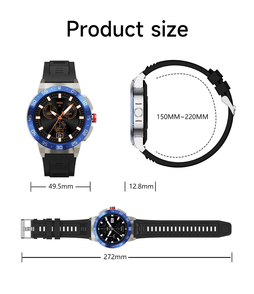 Miracle Digital Alpha Pro Smart Watch, 1.46" HD Display, Silicone BeltFinish, Bluetooth Calling, AI Assist, IP68, Heart Rate Monitor, Long Battery.