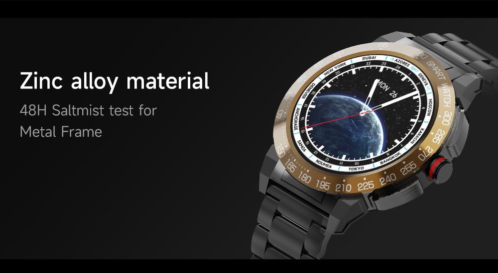 Miracle Digital Alpha Pro Smart Watch, 1.46" HD Display, Silicone Belt, Bluetooth Calling, AI Assist, IP68, Heart Rate Monitor, Long Battery.