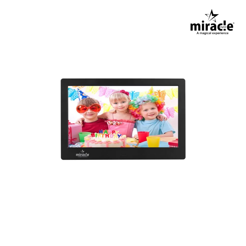 Miracle Digital 10 inch IPS Digital Photo Frame Hi-Def Screen Built in 8GB Memory 2GB RAM