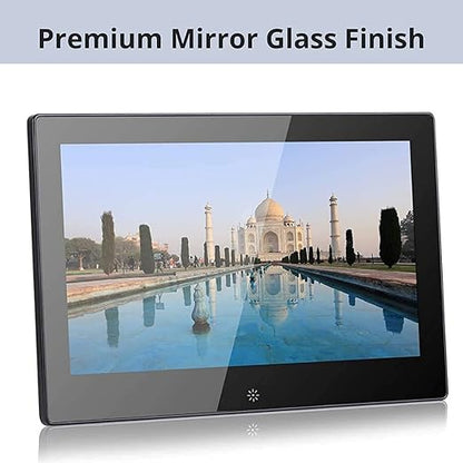 Miracle Digital 15.4'' Inch Large HDMI Digital Photo Frame Premium Mirror Glass Finish Display Built in 8GB Memory & 2GB RAM.USB Disk Card, Remote Photos Slide Show, Video and Audio Support