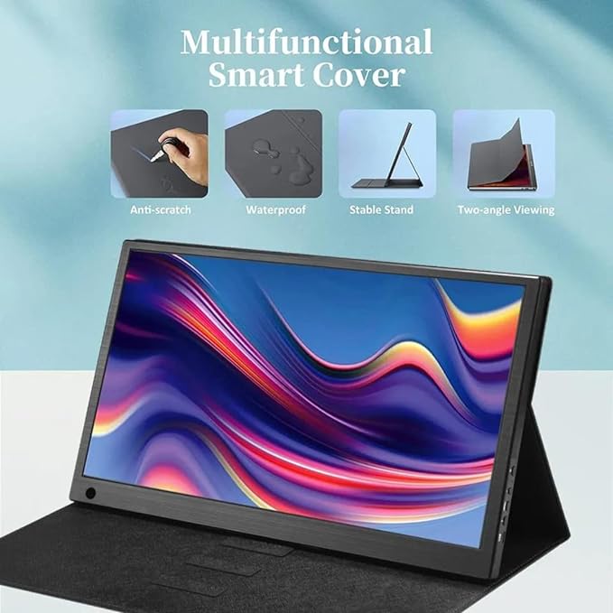 Miracle Digital 15.6'' Ultra Portable Non-Touch Monitor with Smart Metal Stand